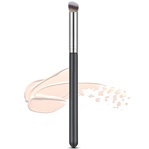 Rytrre Foundation Contour Brush For Liquid Makeup, Professional Kabuki Brushes, Under Eye Nose Contour Brush For Blending Liquid Cream Flawless Powder Cosmetics Buffing Stippling Concealer (Small 370S) #TOP24
