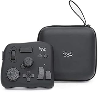 TourBox NEO - The Photo and Video Editing Console for Lightroom, Premiere Pro, Final Cut Pro, Photoshop, with Customized Creative Inputs, Macro Supported (with Storage Bag)