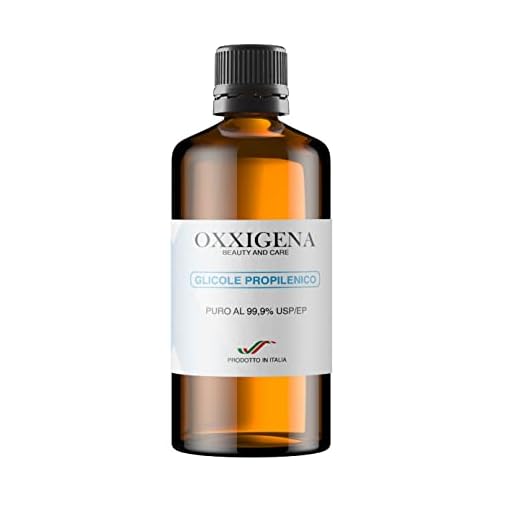 Oxxigena - Reines flüssiges Propylenglykol 99,9% 1L, Voll-PG neutrale Basis, Ideal zur Befeuchtung der Haut und zur Herstellung von Flüssigkeiten, geschmacks- und geruchsneutral
