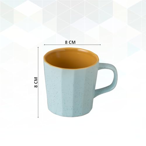 Image of Clay Craft Fine Ceramic Armada Coffee Mug Set of 6, Cups for Tea & Coffee, Mug Set, Gift Set, Elegant Design for Home and Kitchen and Can Be Gifted to Your Loved Ones On Any Occassions