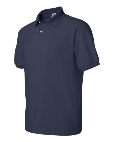 Hanes Polo EcoSmart Jersey para Hombre Manga Corta 2-Pack miniatura 3