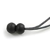 Avalaya Blue/Yellow/Grey Wood Coin Bead Grey Cotton Cord Necklace - 94cm L (Max Length) Adjustable - Image 4