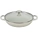 Le Creuset of America Enameled Cast Iron Buffet Casserole with Glass Lid, 3 1/2 quart, White