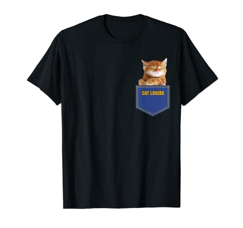 Dulce gatito en el bolsillo - Divertidos regalos para amantes de los gatos dueño del gato Camiseta