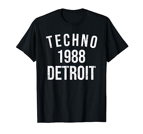 Detroit Techno 1988 - DJ Dance Music Techno Lovers Rave T-Shirt