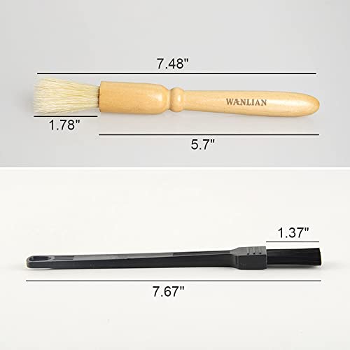 2 Pack Wood & Nylon Brush Set