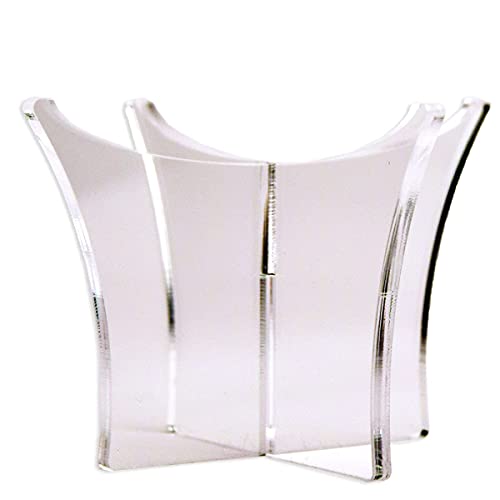 Acrylglas Ballhalter Ballständer Transparent für Fußball, Basketball, Football, Volleyball - hochwertiges Dickes 5 mm GS Acryl Display Rack 12x12x8cm Made in Germany Cover