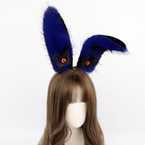 Long Ears Headband Plush Bunnies Ear Hairband Hairhoop Halloween Cosplay Accessory for Women Masquerade Birthday Party4