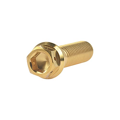 Tornillos M10 de titanio de alta gama con acabado oro hexagonal 5