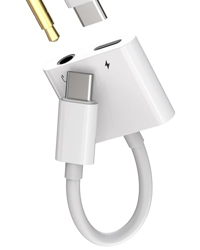 USB C to 3.5mm�W���b�N�w�b�h�z���A�_�v�^�[ 2in1 DAC���� Type-C�I�[�f�B�I�[�d�X�v���b�^�[ AUX�P�[�u�� �Ή�iPhone15 16 Pro Max �T���X�� �Ή�apple �Ή�iPad�Ή��|�[�g �h���O���C���z���ԍڏ[�d��
