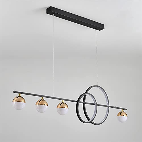 Suspension îlot de cuisine moderne en verre fumé et métal
