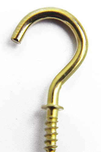Image of Set of 24 Project Partners Small Brass Plated Hooks