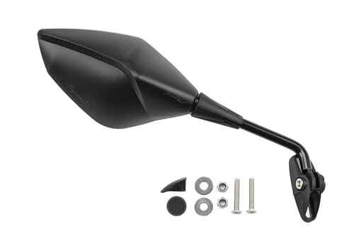 Rétroviseurs à tige Puig 21827N noir pour moto miroir convexe