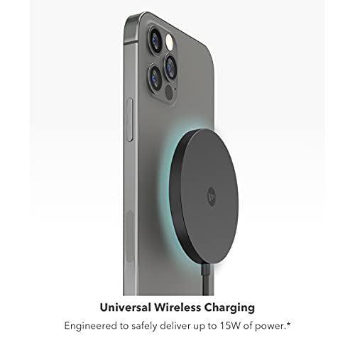 ZAGG mophie Snap+ Wireless Charger, 15W, Fast Charging, MagSafe Compatible, Qi-Enabled, Black - Image 3