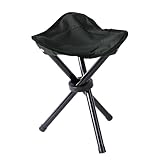 椅子 折りたたみ 三脚 コンパクトチェア ブラック 軽量(275g) ポータブル アウトドア キャンプ 登山 釣り ツーリング 海水浴