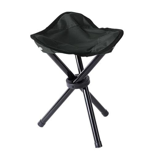 椅子 折りたたみ 三脚 コンパクトチェア ブラック 軽量(275g) ポータブル アウトドア キャンプ 登山 釣り ツーリング 海水浴