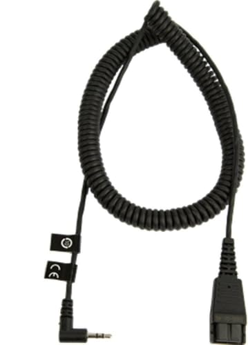 Jabra Quick Disconnect (QD) to 2.5 mm Jack Coiled Cord, 2 Meter 8800-01-46