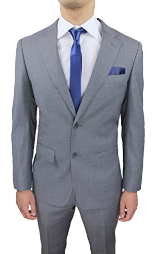 Robe homme sartoriale gris complet costume cérémonie taille 46 vêtement mariage chic - 2