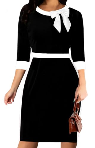 Image of Xinlees Women's Bodycon Pencil Dress Sexy Short Ruffles Sleeve Clubwear Basic Fitted Outfits Casual Midi Dresses