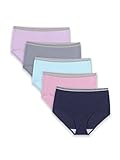 Fruit of the Loom womens Cotton Briefs, 5 Pack - Assorted Colours, 11 Plus