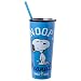 Produktbild Silver Buffalo Peanuts Doppelwandiger Edelstahlbecher mit Strohhalm mit Snoopy und Woodstock, 625 ml