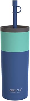 asobu Ocean Stainless Steel Tumbler with Flexible Straw Lid
