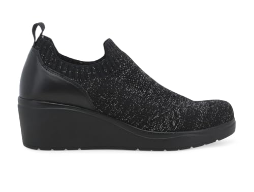 Melluso Sneakers con Zeppa Donna - Nero Modello K53013 K53013 Pelle 41