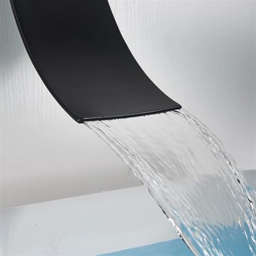 Robinet de lavabo à effluent doux et cascade pour mitigeur mural deux pièces - 5