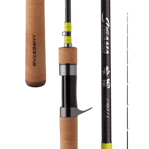 PURELURE SIGAMA 1 Caña de Pescar Ultraligera Casting 4.75 pies Acción Rápida miniatura 1