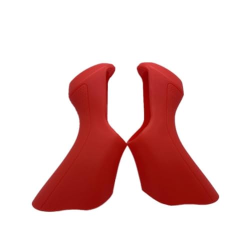 BlesConi Road Bike Brake Gear Shift Covers Hoods Rubber Replacement for Shimano Ultegra Di2 ST-6870(Red)