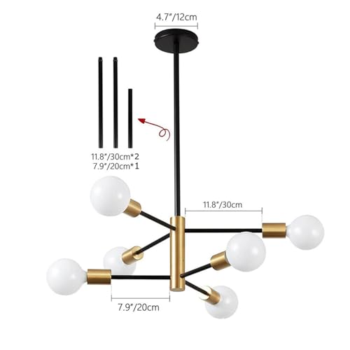 Lámpara de Suspensión E27 Sputnik 12 luces para salón 4