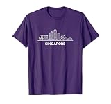 singapore skyline vintage, singapore T-Shirt
