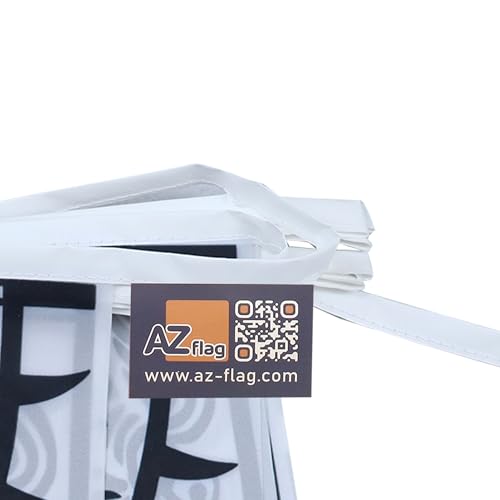 Image of AZ FLAG Viking Raven 6 meters BUNTING Flag 20 flags 9'' x 6'' - Scandinavia STRING flags 15 x 21 cm