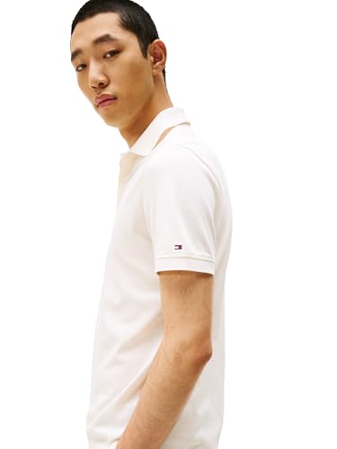 Tommy Hilfiger Men's Short Sleeve Casual Polo Shirts in Regular Fit with Hidden Placket Design2