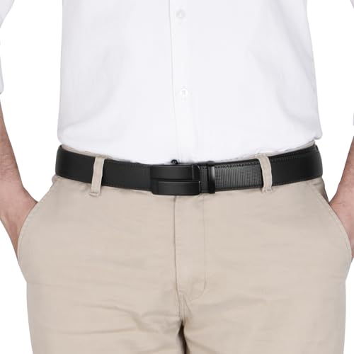 Image of Labnoft Men's PU Leather Auto Lock Belt