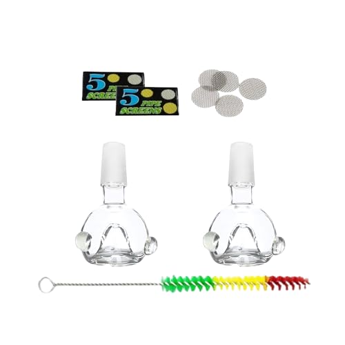 Image of OutonTrip Glass Bong Shooters (18.8MM Bowl) - Set of 2 | Durable & Easy to Clean for Water Pipes