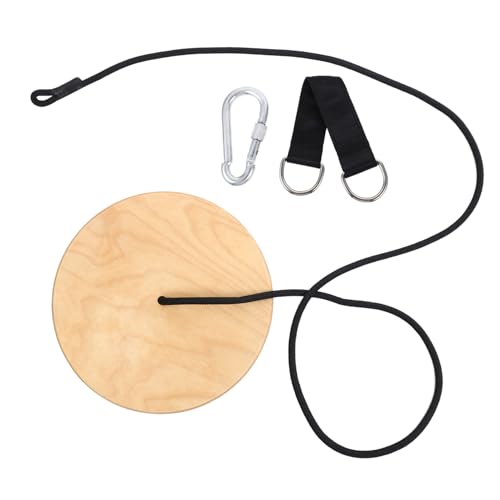 VICASKY Innovative Children's Swing Thickened Wooden Saucer Swing Comfortable Design for Outdoor Play