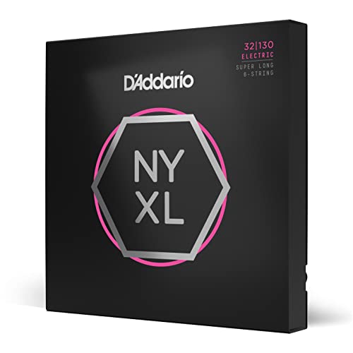 D'Addario | Cuerdas para Guitarra Bajo, NYXL Niqueladas, NYXL32130SL, Regular Light 32-130, Escala Super...