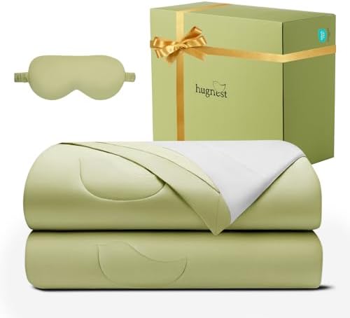 Tencel Cotton Comforters King Size, Breathable Lightweight Comforter, All Season Bedding to Keep Cool for Night Sweats, Includes 1 King Size Comforter Set (90
