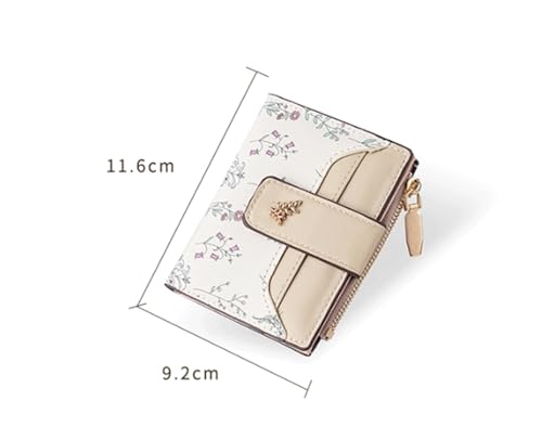 Short Wallet Coin Purse Card Holder Small Fresh Student Wallet(Blue)2