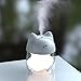 FENGCLOCK Mini Humidificador De Garra De Gato, Humidificador De Aroma De Luz Nocturna USB De Hidratación Portátil 3 En 1, Difusor De Aroma De Atomizador Purificador De Aire,Gris