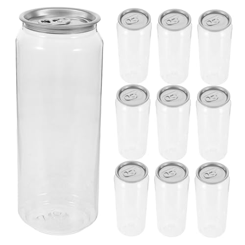 CALLARON 使い捨て缶詰瓶 500ml ジュースボトル 10個セット ミルクティー ソーダ 炭酸水にな飲料保存容器