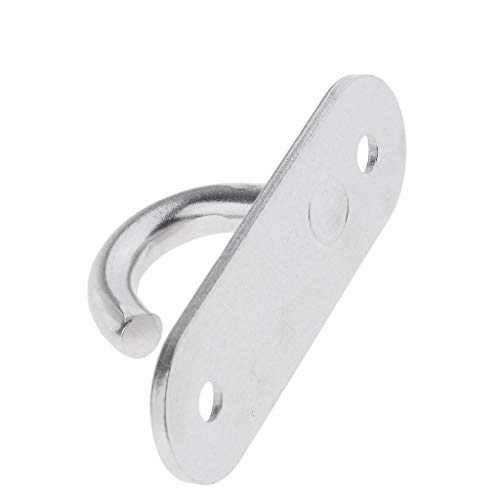 LOVIVER 4 peças M8 gancho de parede resistente aço inoxidável placa ocular acessório de barco náutic