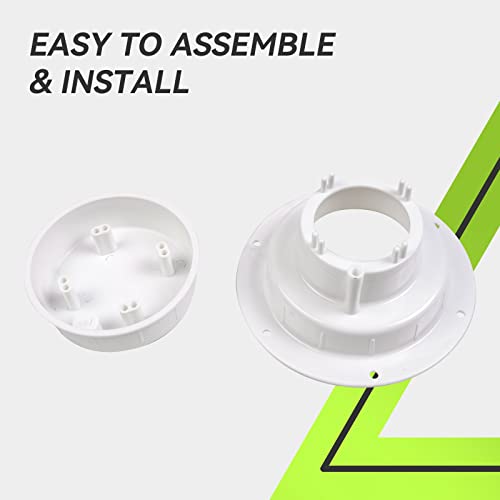 Rvmate Plumbing Vent, Camper Vent Cap Replacement, Rv Sewer Vent Cap For 1 To 2 3/8" Pipe, White #TOP1