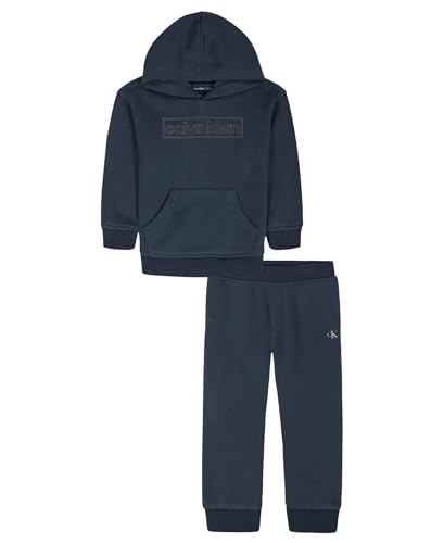 Image of Calvin Klein Baby Boys' 2-piece Fleece Set, Sweatshirt and Jogger Sweatpant