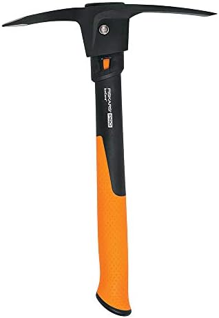 Fiskars 751220-1001 Pro IsoCore Pick/Mattock, 1.5 lb, Orange/Black