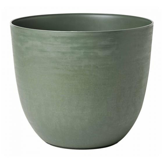 Decorspace Vaso Ecologico ''Re-Pot Over'' con riserva d'acqua in plastica per fiori e piante (38 cm, Verde)
