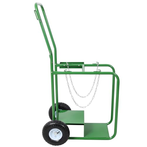 Carretilla para cilindros de 440 lbs con ruedas de goma miniatura 2