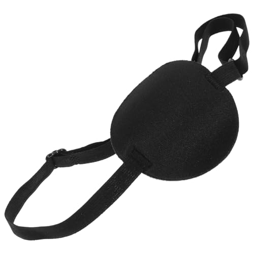 Happyyami für Hunde verstellbare weiche Augenklappe Hund augenklappe Multifunktionale Augenschutz für Hunde Heimtierbedarf Polyester Black
