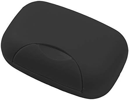 Creative Travel Handmade Soap Box Waterproof and Leakproof Soap Box with Sealed Portable Home Outdoor Soap Box (Black)